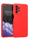 Newface Samsung Galaxy A23 4G Kılıf First Silikon - Kırmızı