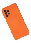 Newface Samsung Galaxy A23 4G Kılıf Nano içi Kadife Silikon - Turuncu