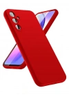 Newface Samsung Galaxy A24 4G Kılıf First Silikon - Kırmızı