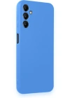 Newface Samsung Galaxy A24 4G Kılıf First Silikon - Mavi