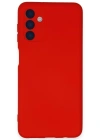 Newface Samsung Galaxy A24 4G Kılıf Nano içi Kadife Silikon - Kırmızı