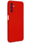 Newface Samsung Galaxy A24 4G Kılıf Nano içi Kadife Silikon - Kırmızı