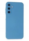 Newface Samsung Galaxy A25 5G Kılıf Nano içi Kadife Silikon - Mavi