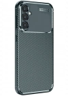 Newface Samsung Galaxy A26 Kılıf Auto Focus Karbon Kapak - Koyu Yeşil