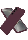 Newface Samsung Galaxy A26 Kılıf First Silikon - Mürdüm