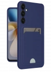 Newface Samsung Galaxy A26 Kılıf Kelvin Kartvizitli Silikon - Lacivert