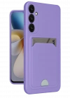 Newface Samsung Galaxy A26 Kılıf Kelvin Kartvizitli Silikon - Lila