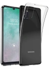 Newface Samsung Galaxy A31 Kılıf Lüx Şeffaf Silikon