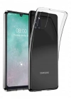 Newface Samsung Galaxy A31 Kılıf Lüx Şeffaf Silikon