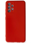 Newface Samsung Galaxy A32 Kılıf Nano içi Kadife Silikon - Kırmızı