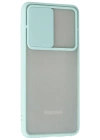 Newface Samsung Galaxy A32 Kılıf Palm Buzlu Kamera Sürgülü Silikon - Turkuaz