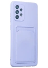 Newface Samsung Galaxy A33 5G Kılıf Kelvin Kartvizitli Silikon - Lila