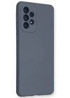 Newface Samsung Galaxy A33 5G Kılıf Nano içi Kadife Silikon - Gri