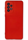 Newface Samsung Galaxy A33 5G Kılıf Nano içi Kadife Silikon - Kırmızı