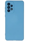 Newface Samsung Galaxy A33 5G Kılıf Nano içi Kadife Silikon - Mavi
