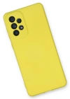 Newface Samsung Galaxy A33 5G Kılıf Nano içi Kadife Silikon - Sarı