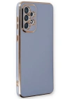 Newface Samsung Galaxy A33 5G Kılıf Volet Silikon - Mavi