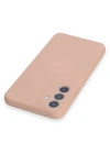 Newface Samsung Galaxy A34 5G Kılıf Nano içi Kadife Silikon - Pudra