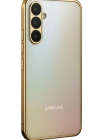 Newface Samsung Galaxy A34 5G Kılıf Razer Lensli Silikon - Gold
