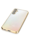 Newface Samsung Galaxy A34 5G Kılıf Razer Lensli Silikon - Gold
