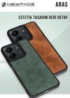Newface Samsung Galaxy A36 Kılıf Aras Deri Kapak - Bordo