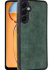 Newface Samsung Galaxy A36 Kılıf Aras Deri Kapak - Koyu Yeşil