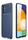 Newface Samsung Galaxy A36 Kılıf Auto Focus Karbon Kapak - Lacivert