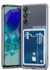 Newface Samsung Galaxy A36 Kılıf Kart Şeffaf Silikon - Şeffaf