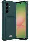 Newface Samsung Galaxy A36 Kılıf Kelvin Kartvizitli Silikon - Koyu Yeşil