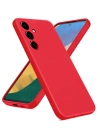 Newface Samsung Galaxy A36 Kılıf Nano içi Kadife Silikon - Kırmızı
