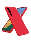Newface Samsung Galaxy A36 Kılıf Nano içi Kadife Silikon - Kırmızı
