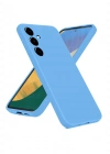 Newface Samsung Galaxy A36 Kılıf Nano içi Kadife Silikon - Mavi
