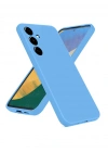 Newface Samsung Galaxy A36 Kılıf Nano içi Kadife Silikon - Mavi