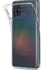 Newface Samsung Galaxy A51 Kılıf Lüx Şeffaf Silikon