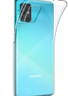 Newface Samsung Galaxy A51 Kılıf Lüx Şeffaf Silikon