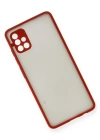 Newface Samsung Galaxy A51 Kılıf Montreal Silikon Kapak - Kırmızı