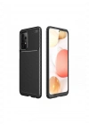 Newface Samsung Galaxy A52 Kılıf Auto Focus Karbon Kapak - Siyah