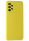 Newface Samsung Galaxy A52 Kılıf Nano içi Kadife Silikon - Sarı