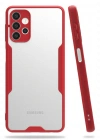 Newface Samsung Galaxy A52 Kılıf Platin Silikon - Kırmızı