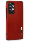 Newface Samsung Galaxy A53 5G Kılıf Loop Deri Silikon - Kırmızı
