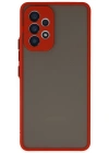 Newface Samsung Galaxy A53 5G Kılıf Montreal Silikon Kapak - Kırmızı