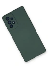 Newface Samsung Galaxy A53 5G Kılıf Nano içi Kadife Silikon - Koyu Yeşil