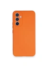 Newface Samsung Galaxy A54 5G Kılıf Nano içi Kadife Silikon - Turuncu