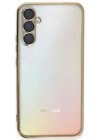Newface Samsung Galaxy A54 5G Kılıf Razer Lensli Silikon - Gold