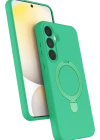 Newface Samsung Galaxy A55 5G Regal Magsafe Standlı Kapak - Yeşil