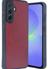 Newface Samsung Galaxy A56 Kılıf Aras Deri Kapak - Bordo