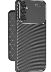 Newface Samsung Galaxy A56 Kılıf Auto Focus Karbon Kapak - Siyah