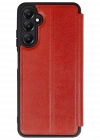Newface Samsung Galaxy A56 Kılıf Flip Cover - Kırmızı