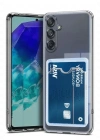 Newface Samsung Galaxy A56 Kılıf Kart Şeffaf Silikon - Şeffaf
