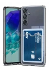 Newface Samsung Galaxy A56 Kılıf Kart Şeffaf Silikon - Şeffaf